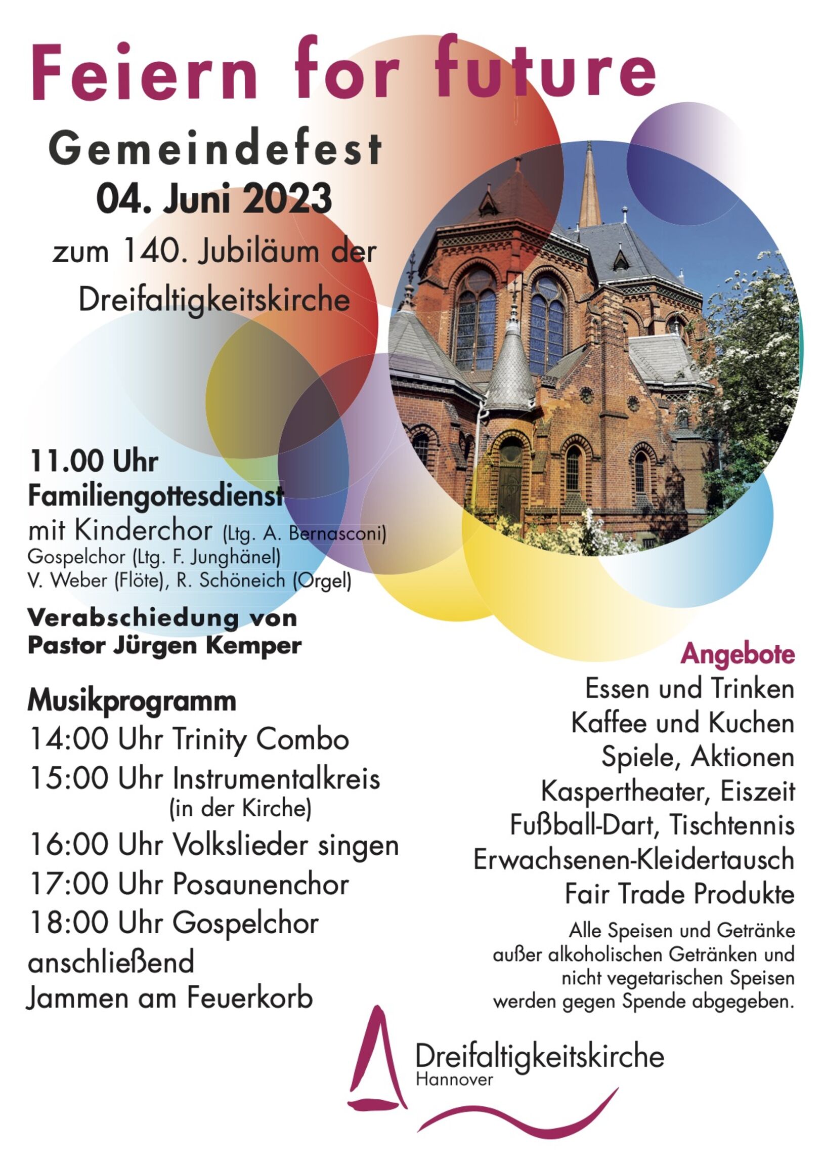 Gemeindefest 2023 Plakat