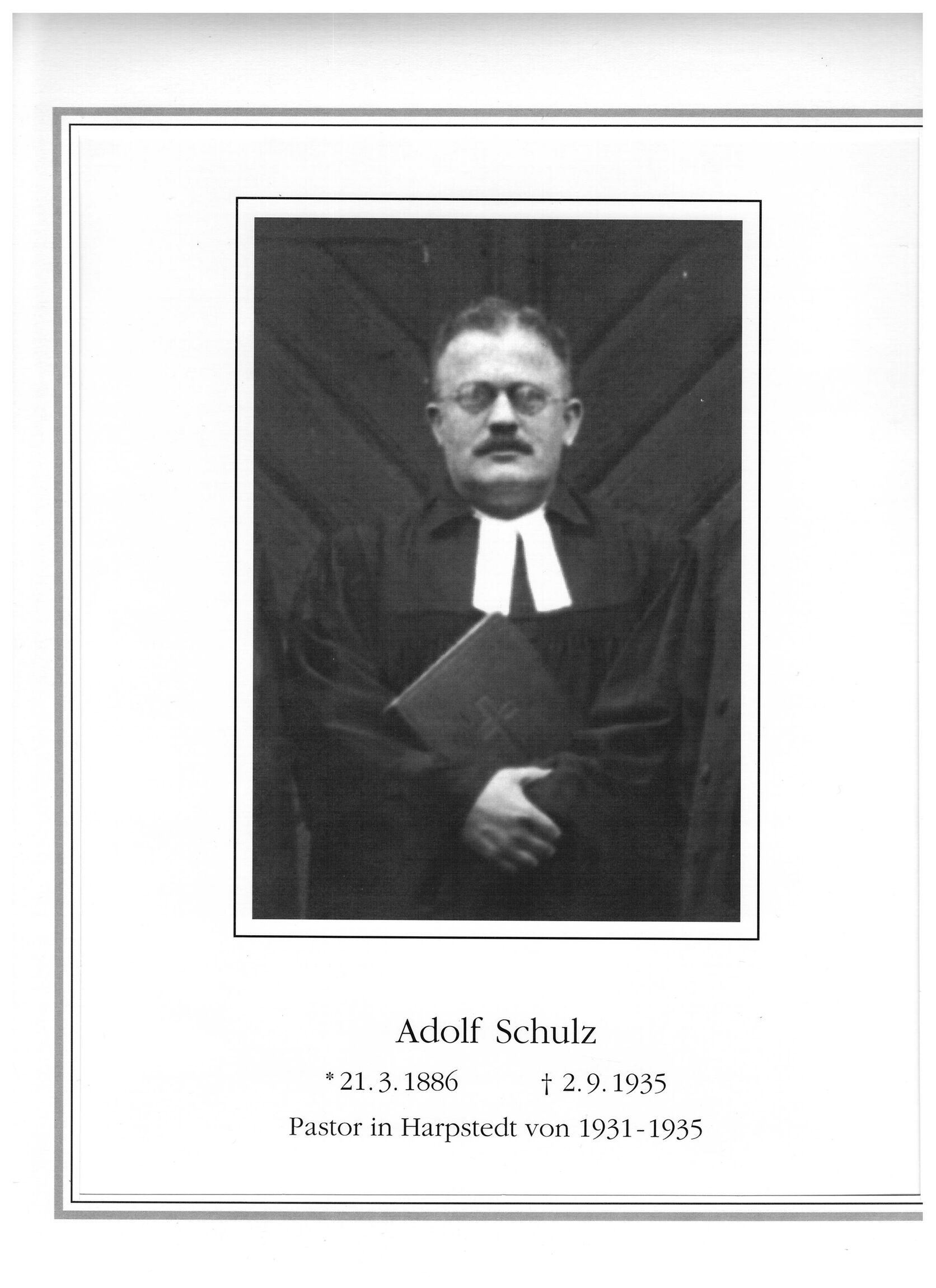 Schulz, Adolf Pastor