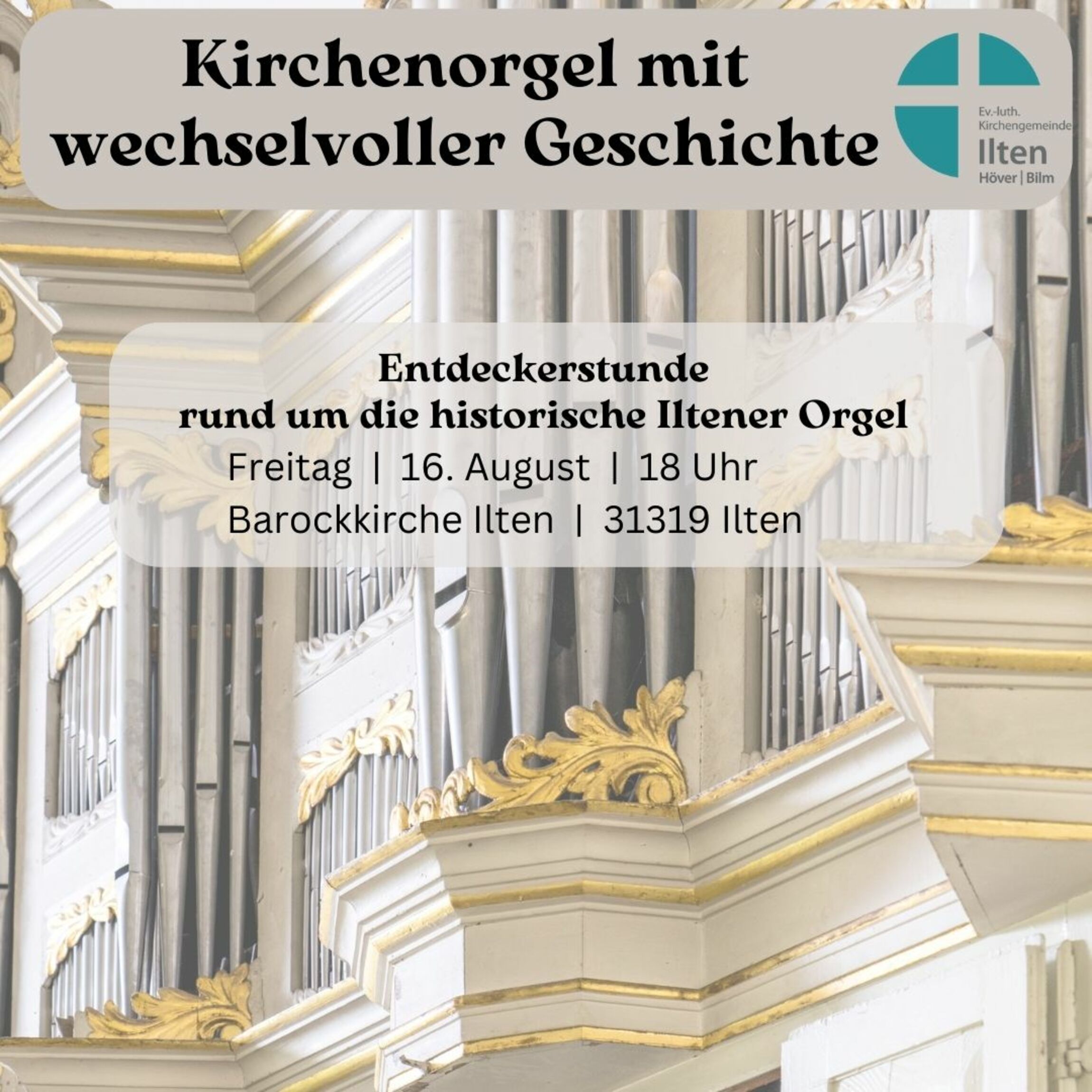 Entdeckerstunde rund um die Kirchenorgel der Iltener Barockkirche