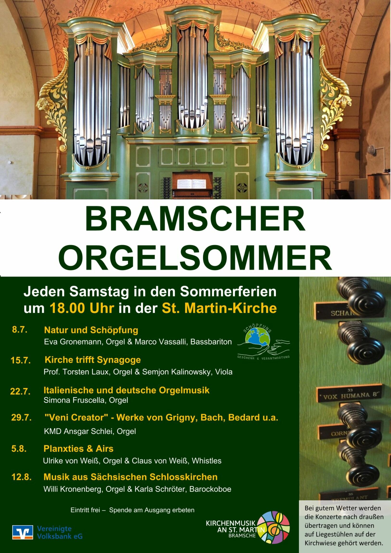 Plakat Orgelsommer 23