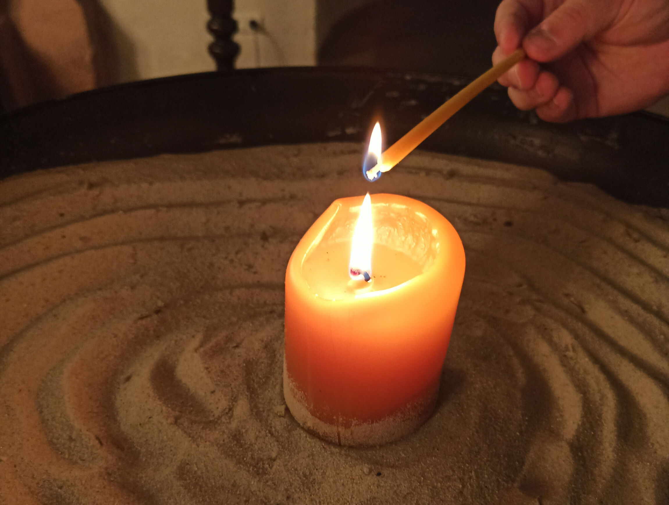 Kerzenbild für den Frieden