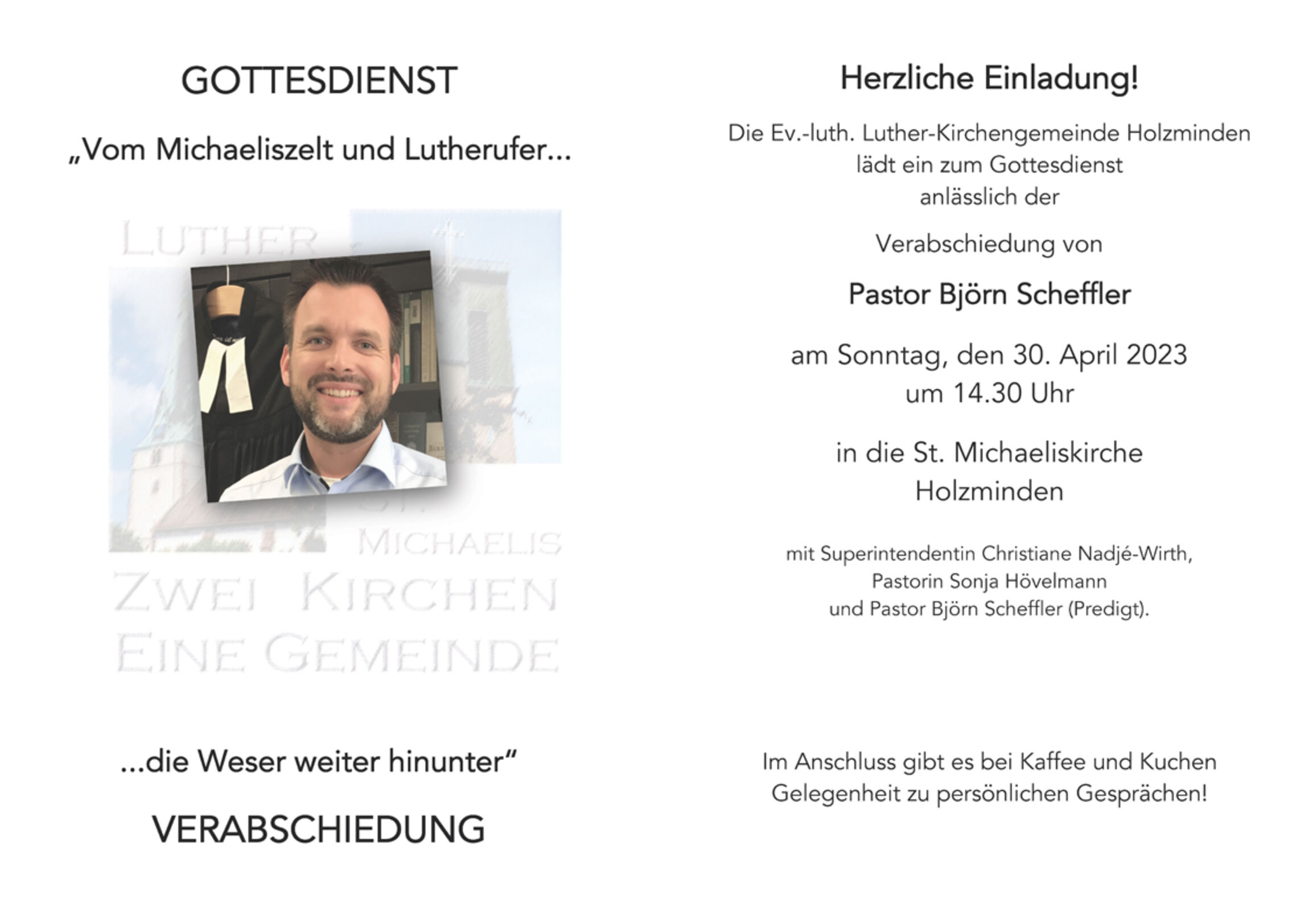 Verabschiedung Pastor Björn Scheffler