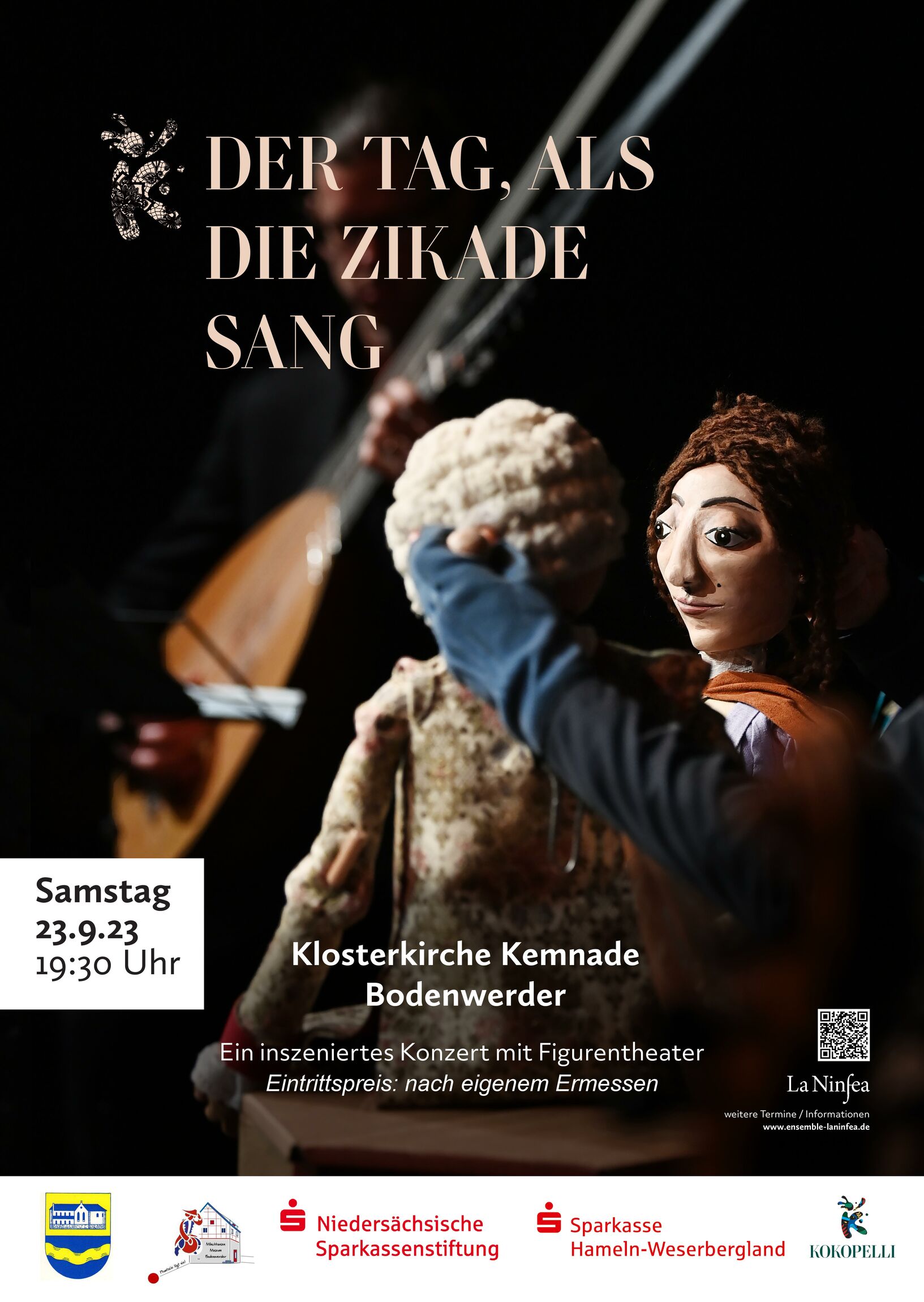 Plakat Konzert am 23. September 2023 in der Klosterkirche Kemnade