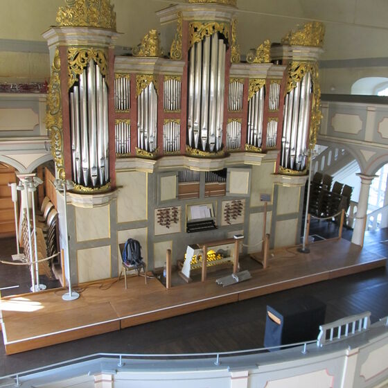 Orgel von oben