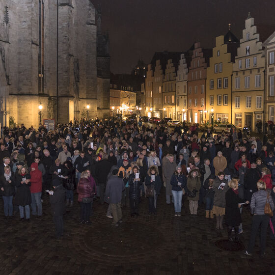 Segen vor dem Rathaus des Westfälischen Friedens