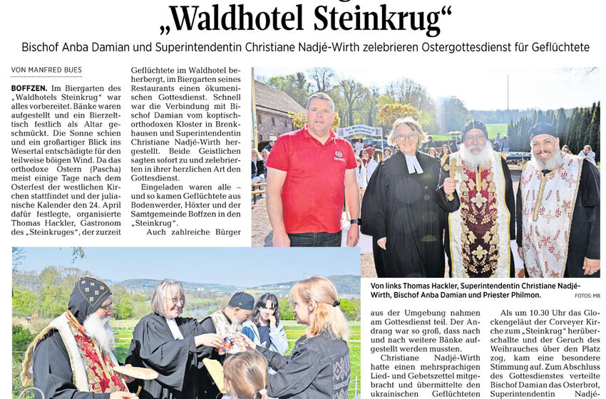Zeitungsartikel Ökumenischer Gottesdienst 24_04_2022