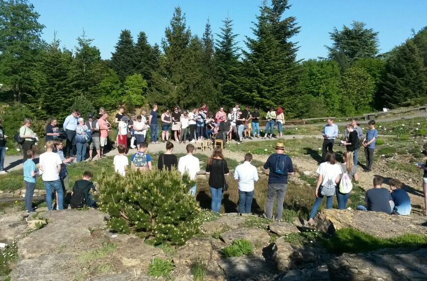 Gottesdienst im Botanischen Garten von Osnabrück. (c) Ev.Jugend Osnabrück