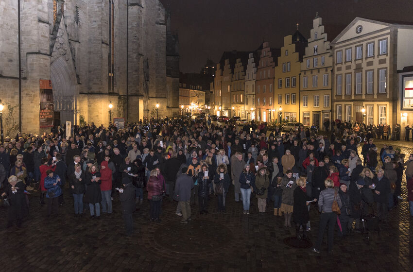 Segen vor dem Rathaus des Westfälischen Friedens