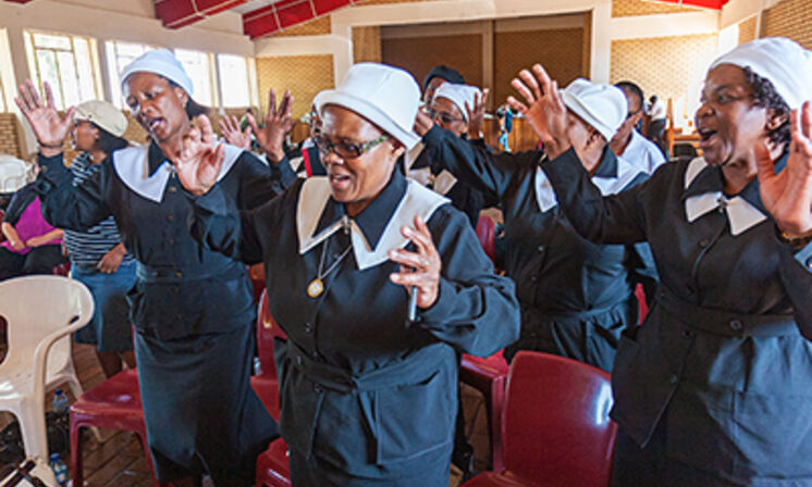 Foto der Women's League in einer südafrikanischen Kirchengemeinde